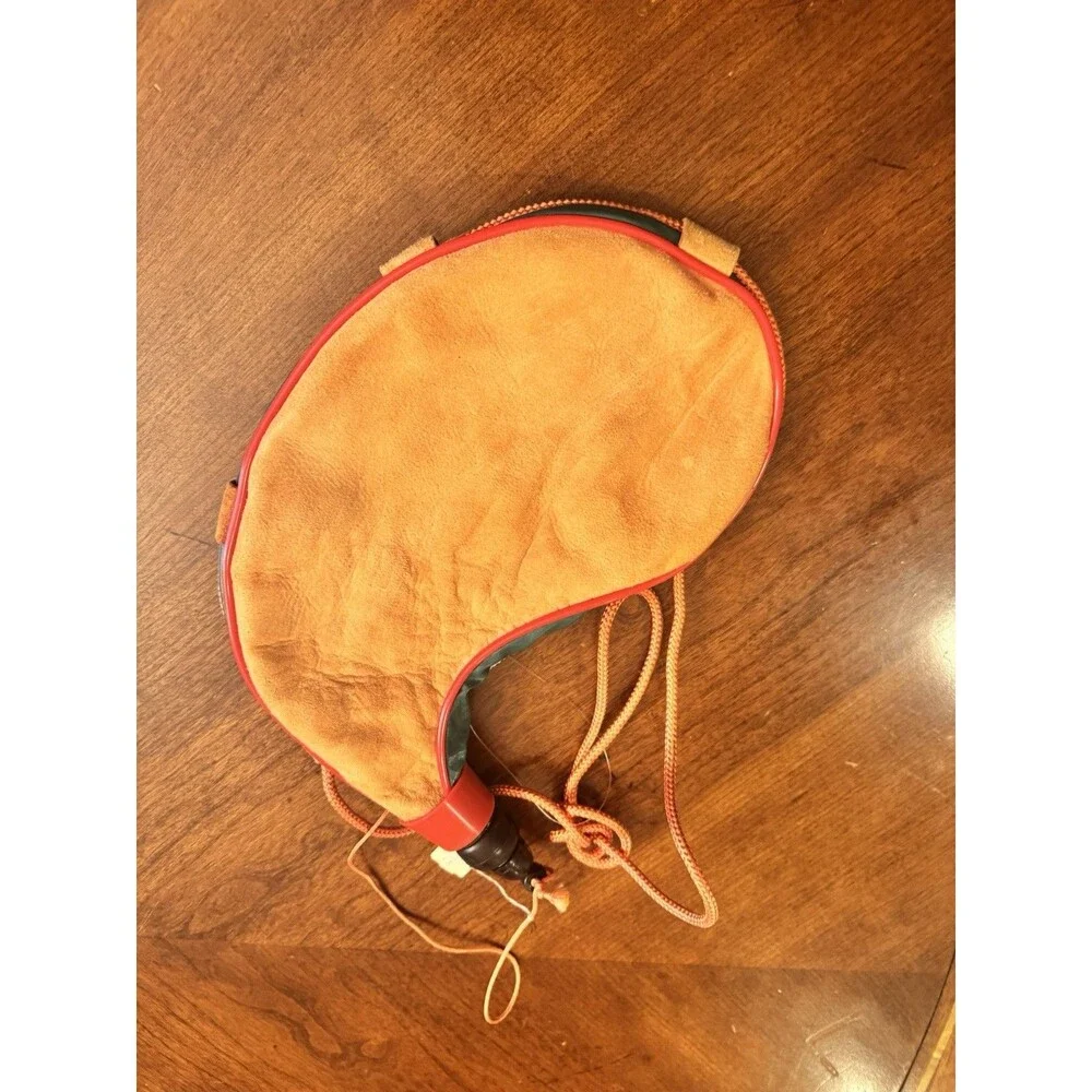 Vintage Leather Canteen Water Bladder Travel Beverage 1 Liter Bag Made in Spain